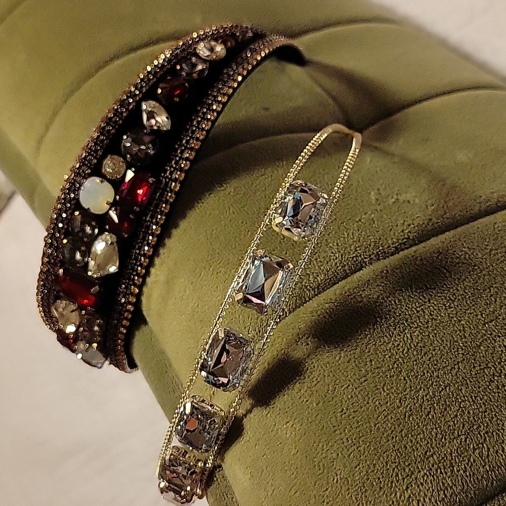Little girl headbands. Rhinestones.